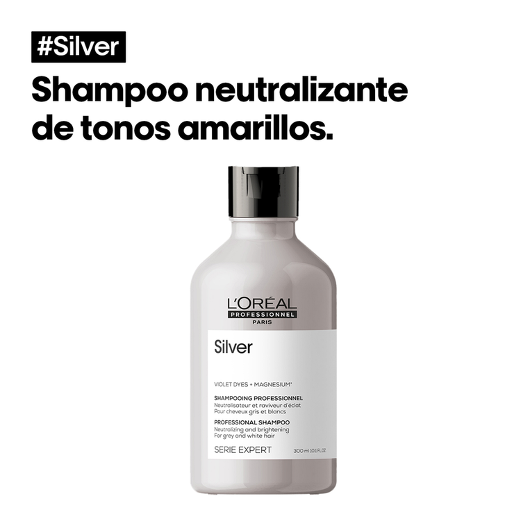 Silver - Shampoo, elimina tonos amarillentos