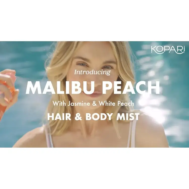 Malibu Peach Bruma para cabello y cuerpo fragancia floral