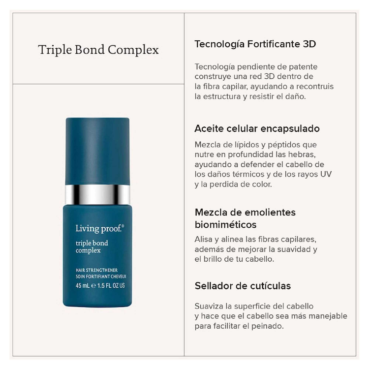 Triple Bond Complex - Tratamiento capilar, fortalece el cabello