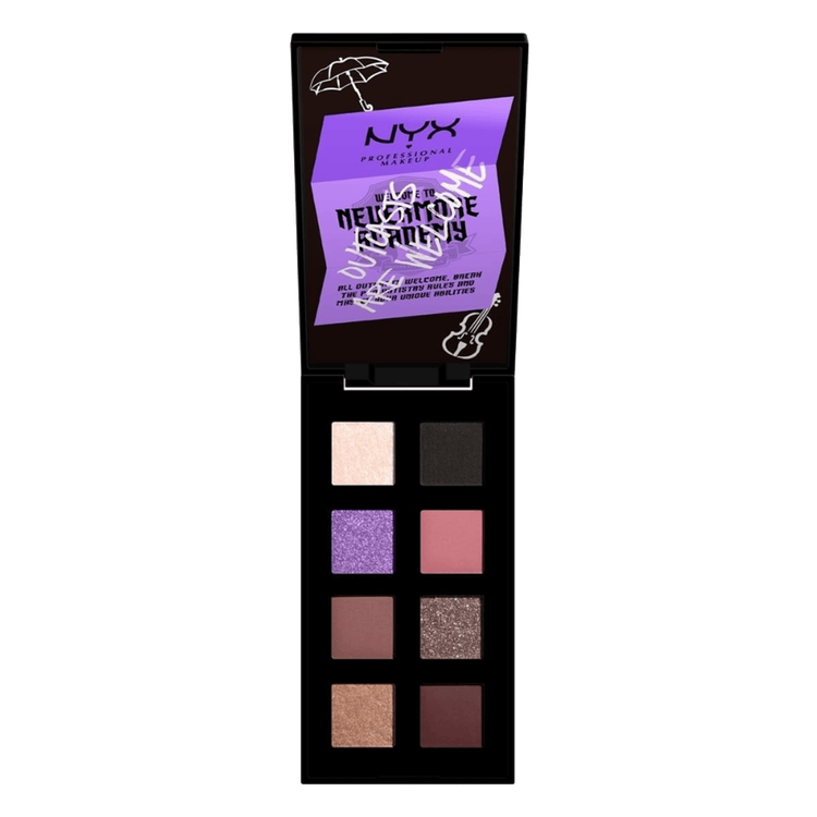 Wednesday Sombras Nevermore - Una paleta de sombras de 8 tonos, edición limitada