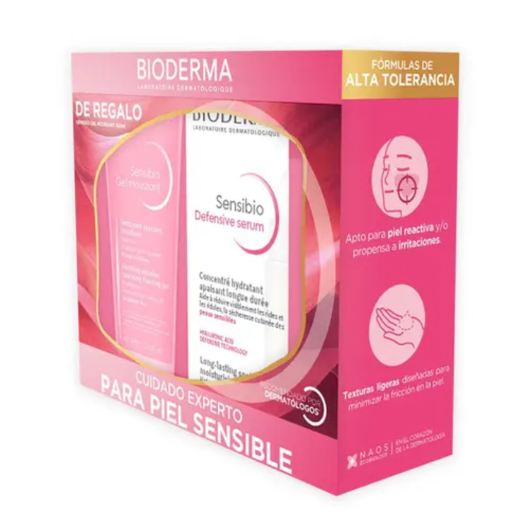 Sensibio - Set de regalo, gel moussant 100 ml + suero defensive 30 ml