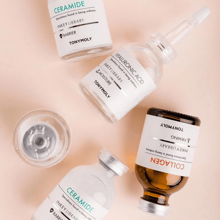 Inkey Library - Suero hidratante, con ácido hialurónico