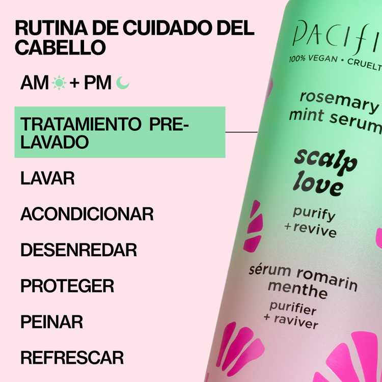 Scalp Love Rosemary Mint - Suero para cabello, suaviza e hidrata el cuero cabelludo