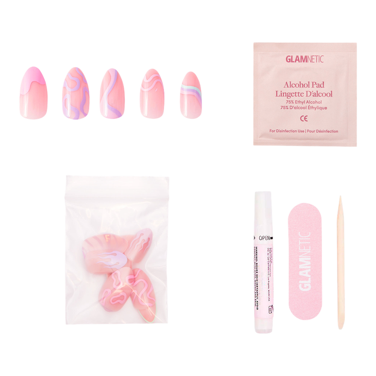 Wild Card Press-On Nails Uñas postizas diseño moderno y fácil aplicación