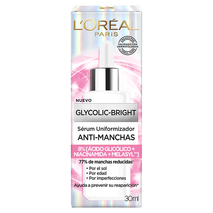 L'Oreal Paris Glycolic Bright Serum Suero facial reduce manchas