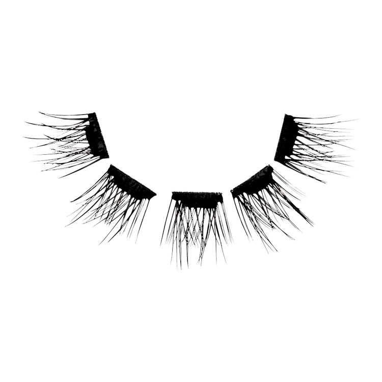 Naked Press On Natural, Lightweight Pre-glued Lashes Pestañas postizas para la parte inferior del ojo extensiones pre-pegadas ultraligeras.