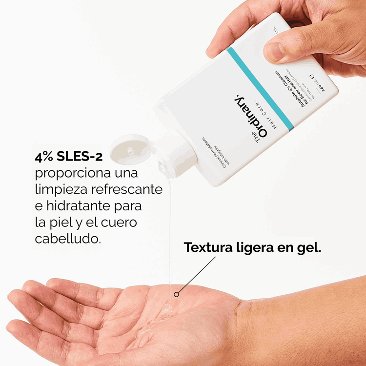 Sulphate 4% Cleanser For Body And Hair - Limpiador corporal, elimina impurezas sin resecar