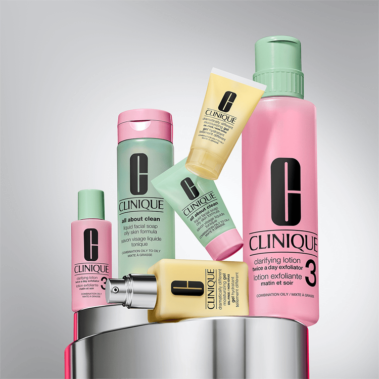 Holiday Great Skin Everywhere - Set de regalo, limpiador facial + loción exfoliante + gel hidratante