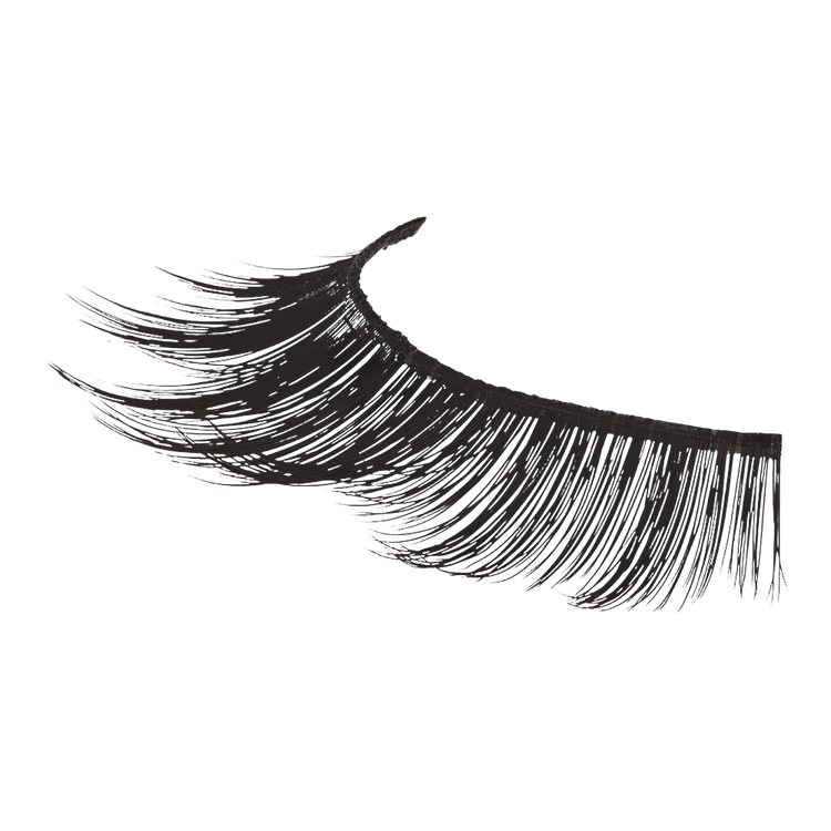 Faux Mink 810 Strip Lashes Pestañas postizas longitudes desiguales y diseño en picos.