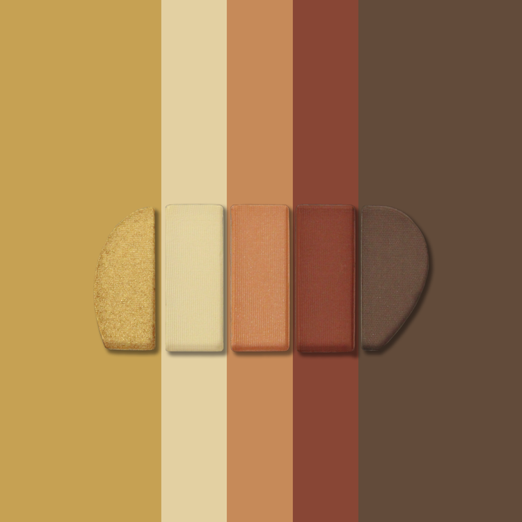 Sombra quinteto, con aplicador incluído