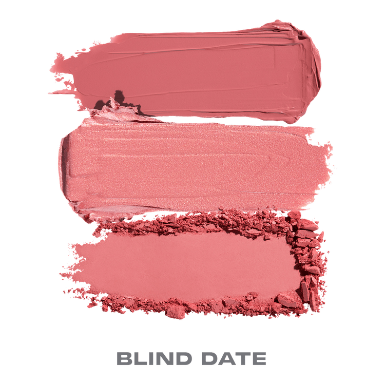 Cheek Thrills - Multi- Finish Face Trio, paleta de blush en 3 acabados: satinado, bálsamos luminoso y polvo