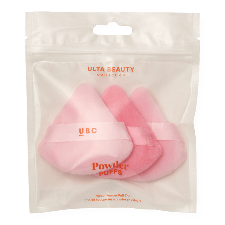 Velour Powder Puff Trio Borlas para polvo ideal para polvos