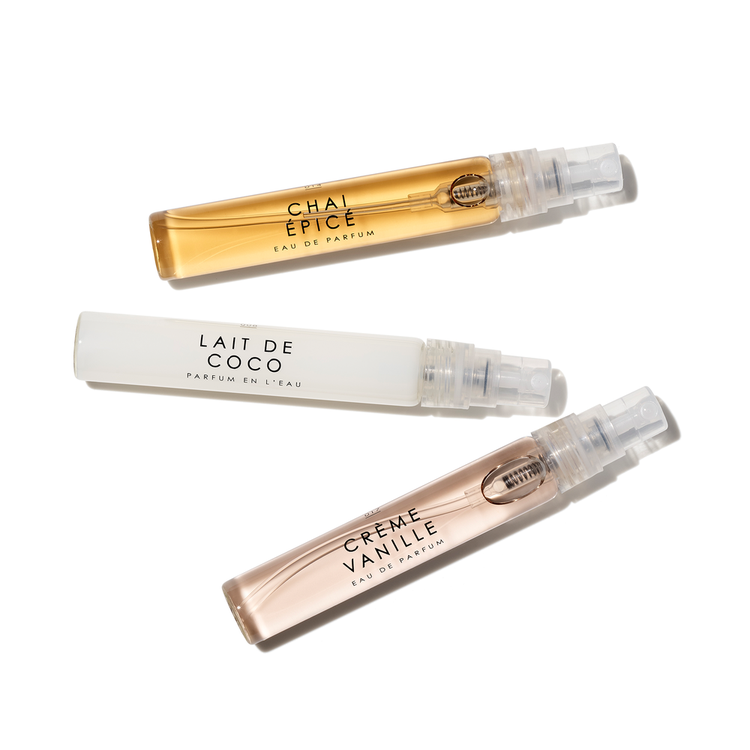 Le Trio - Set de mini fragancia en spray, Lait de Coco + Chai Epice + Creme Vanille