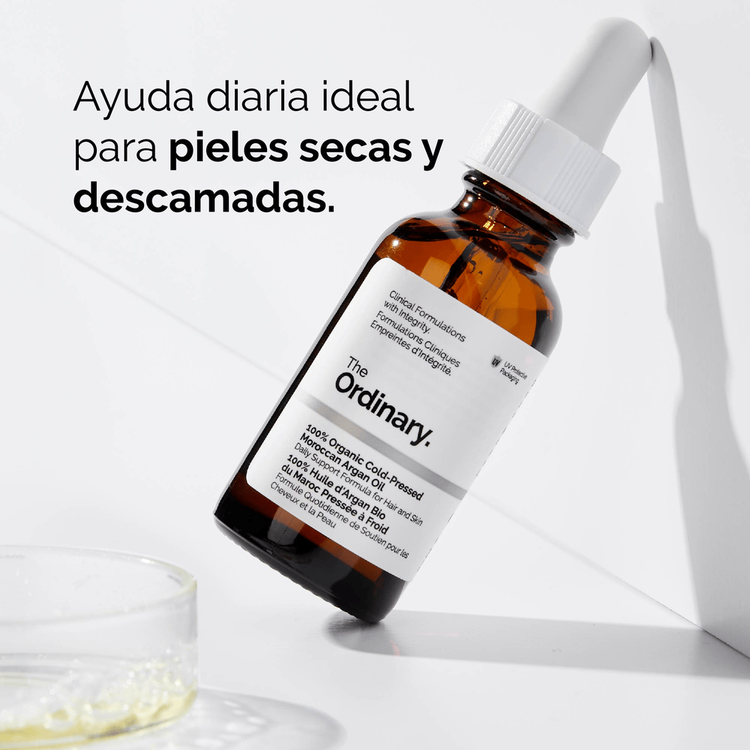 100% Organic Cold-Pressed Moroccan Argan Oil Aceite de argán hidrata y combate sequedad