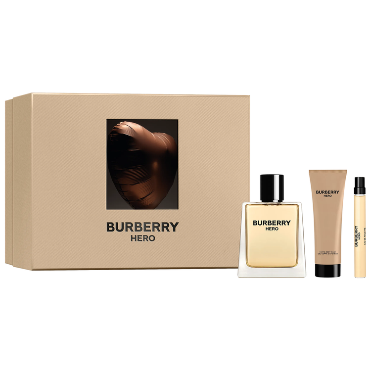 Burberry Hero Gift set perfume con aroma amaderado