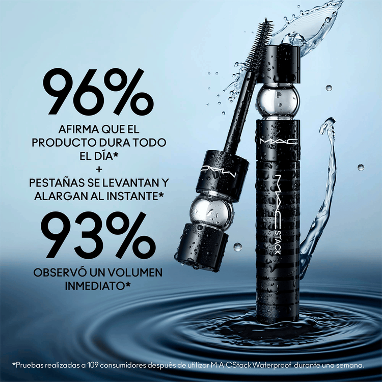 M·A·Cstack Mascara Waterproof Máscara de pestañas volumen personalizable, resistente al agua