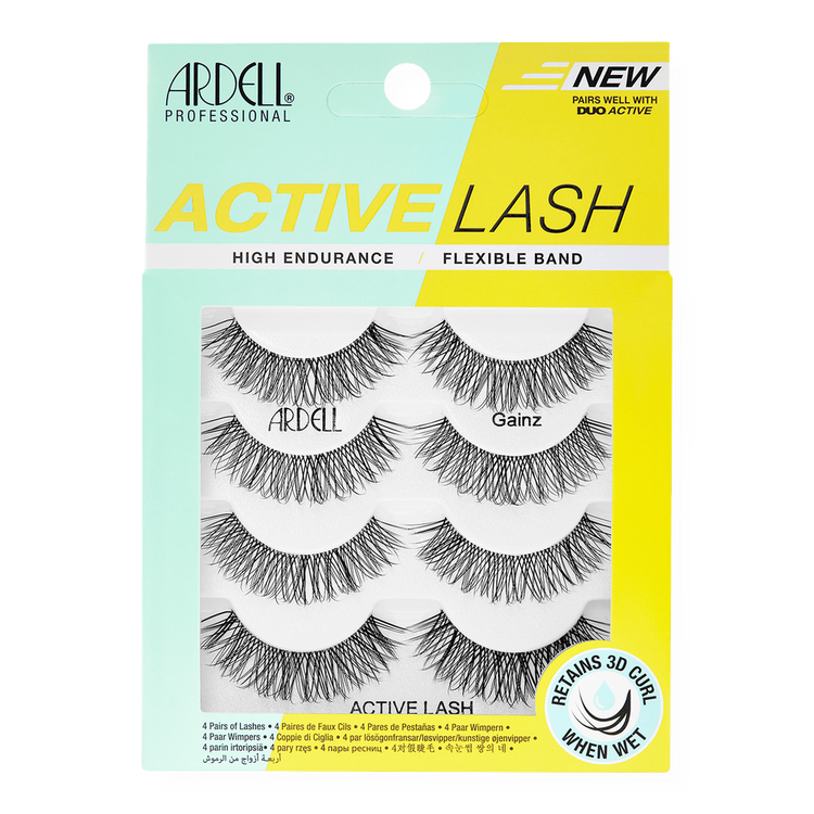 Active Lash Multipack Strip Lash, Gainz Pestañas postizas pestañas fitness con volumen y levantamiento.
