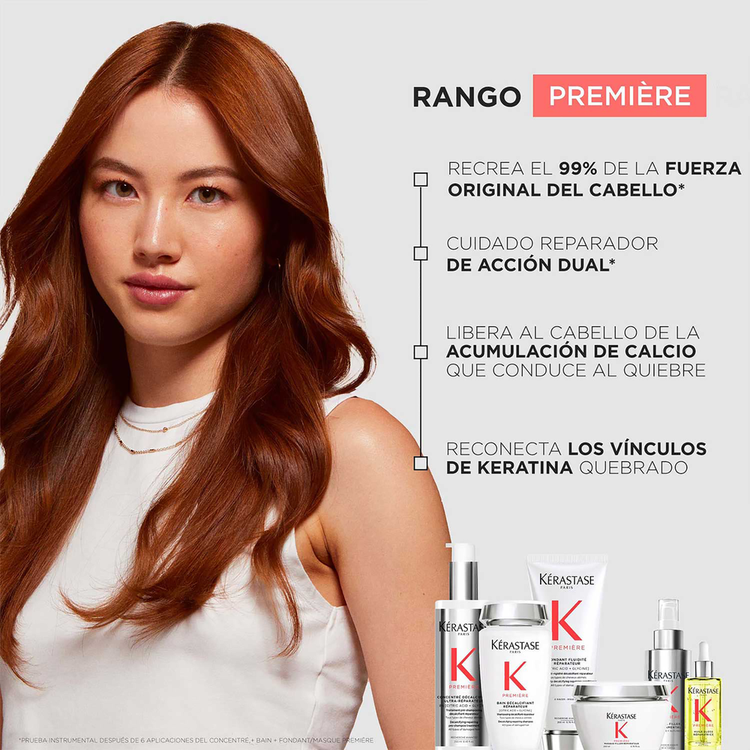 Premiere - Shampoo, reparador descalcificante para cabello dañado