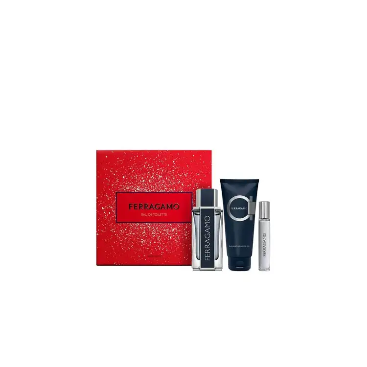 Men's Ferragamo - Set de regalo, Eau de Toilette + Spray + Shower Gel