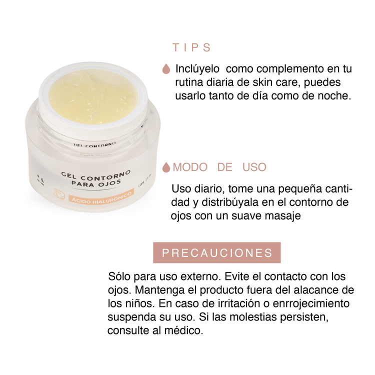 Ojos Contorno de ojos adicionada con péptidos y ácido hialurónico