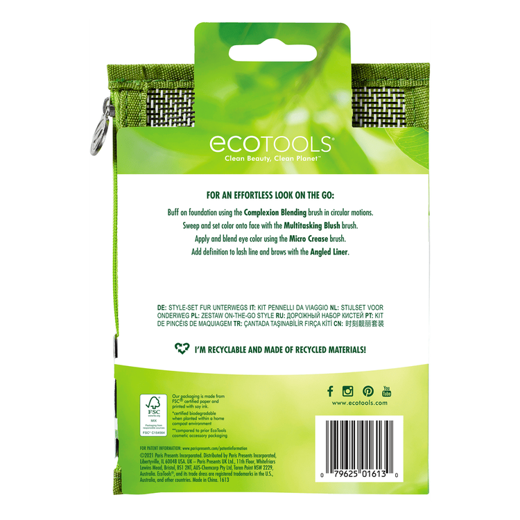 On-The-Go Style - Kit de brochas de maquillaje, para rostro