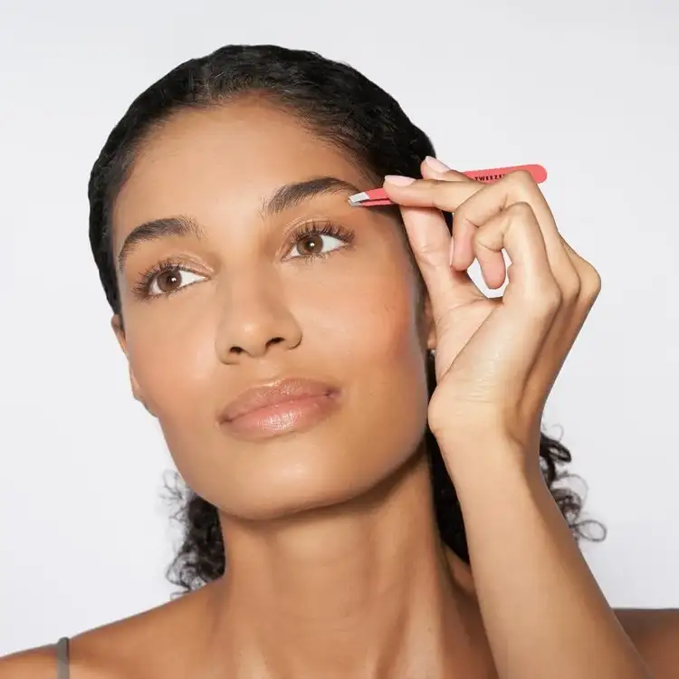 Slant Tweezer Pinza de punta inclinada precisión para las cejas