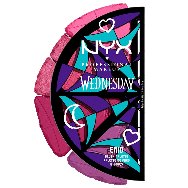 Wednesday Paleta de Rubores- Paleta cuatro tonos de rubor pigmentados, edición limitada