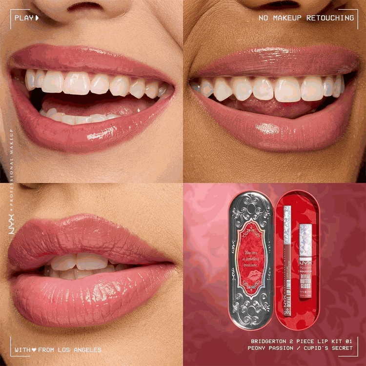 Bridgerton - Lip Kit, brillo voluminizador y larga duración
