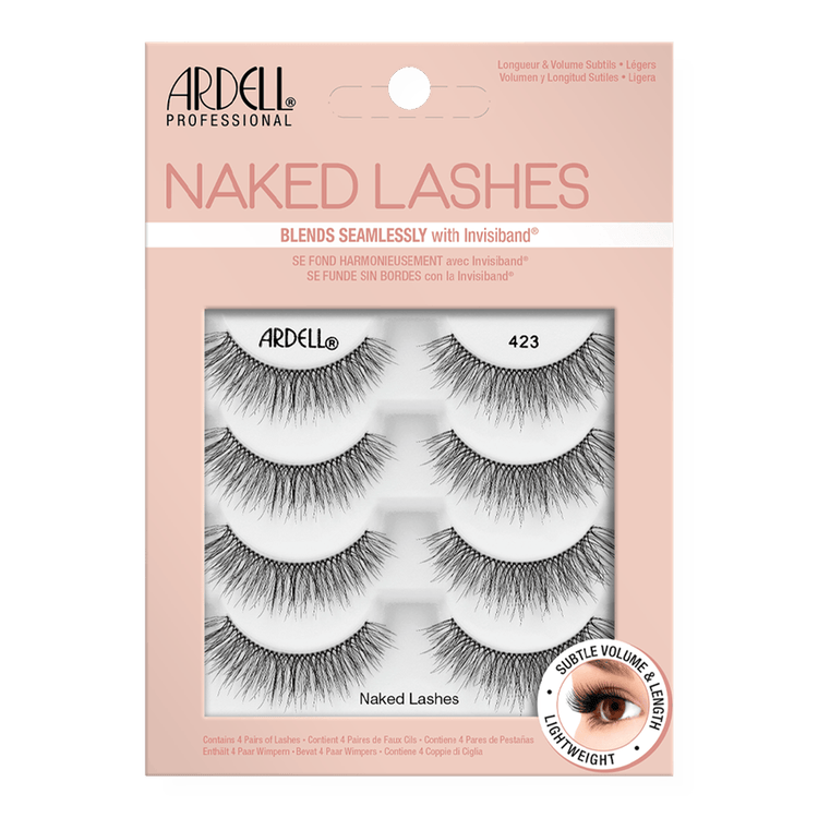 Naked False Lash #423 Multipack Pestañas postizas volumen natural y sutil.