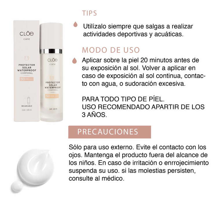 Refil de protector solar, con FPS 50