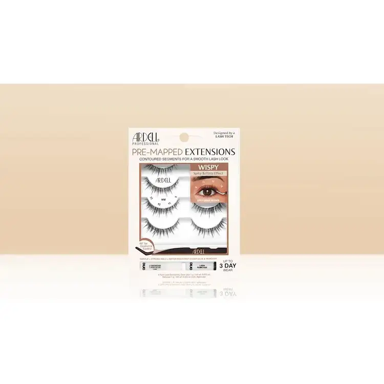 Pre-Mapped Wispy Extensiones de pestañas pre-mapeadas estilo wispy prediseñado.