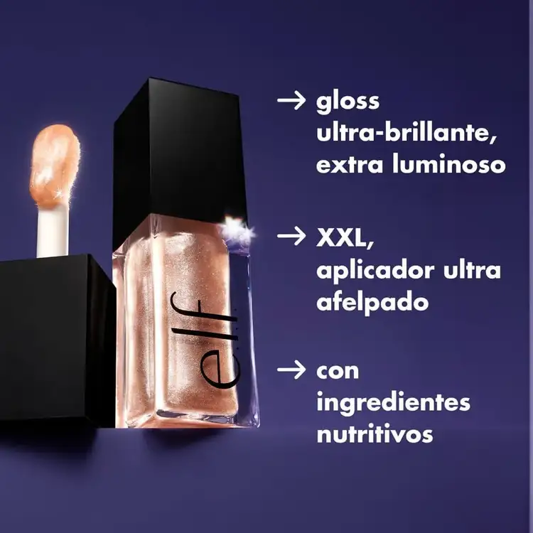 e.l.f. Glow Reviver Lip Oil Glimmer Aceite labial ultra brillante con destellos