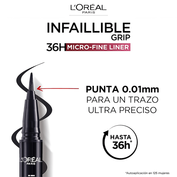 Infallible Micro Fine Brush Delineador larga duración