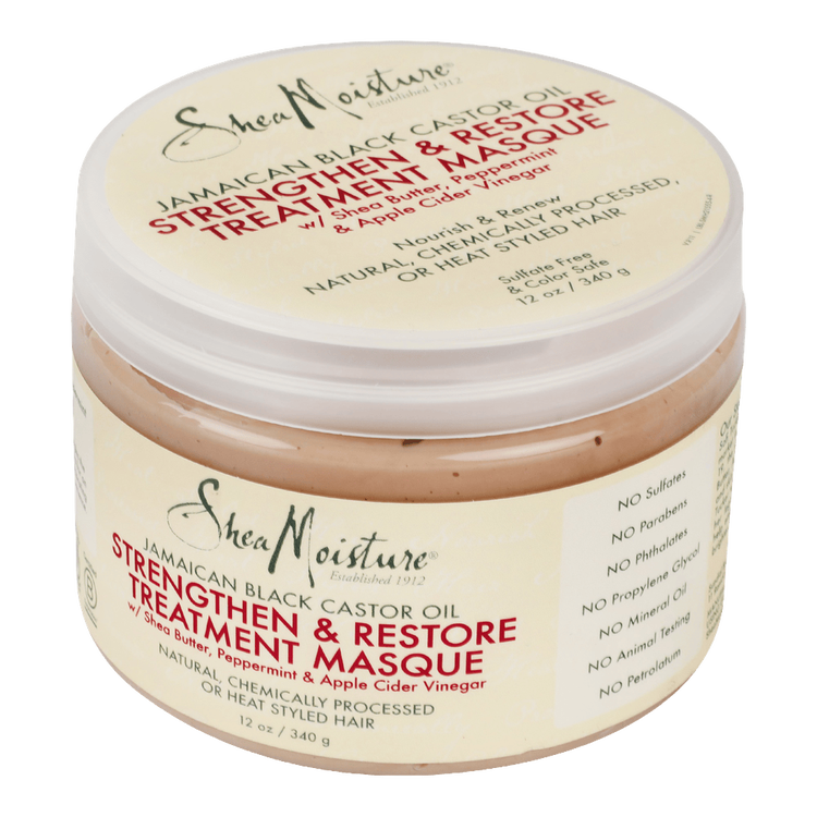 Jamaican Black Castor Mascarilla repara cabello dañado teñido o quemado