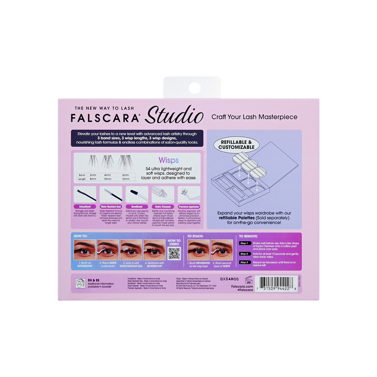 Falscara Kit de extensiones de pestañas duración de hasta 10 días con el uso de Overnighter