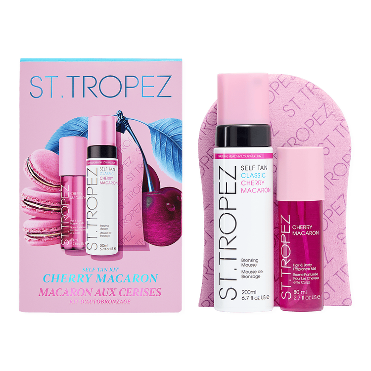 Cherry Macaron Set de bronceado ideal para bronceado