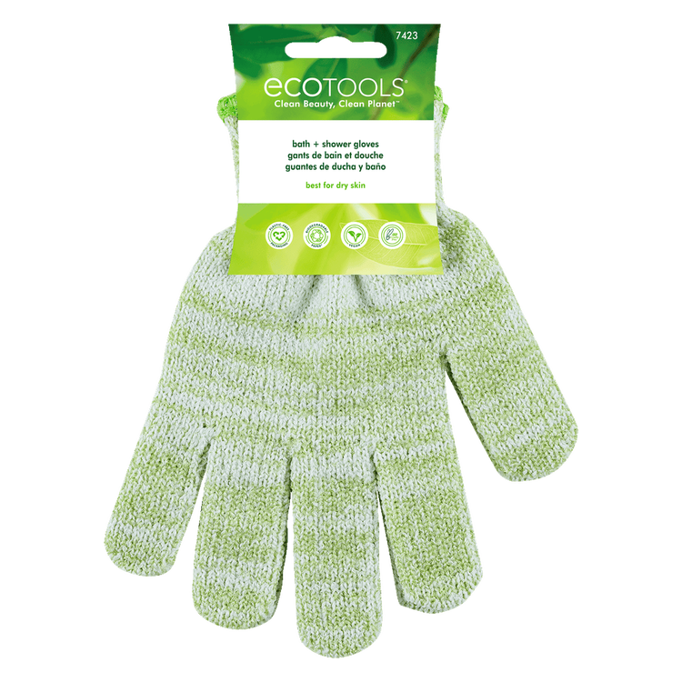Eco Tools Exfoliating - Guantes exfoliantes, para uso en ducha