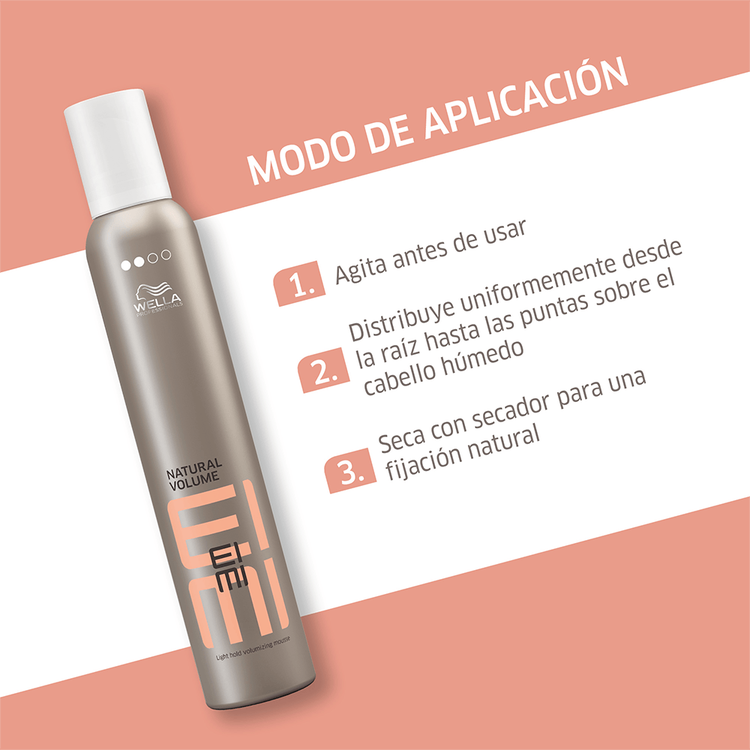 Eimi - Mousse, volumen natural y fijación suave
