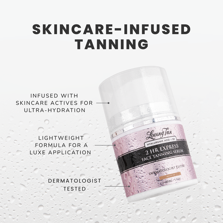 2 Hr Express Face Tanning Suero autobronceador bronceado natural