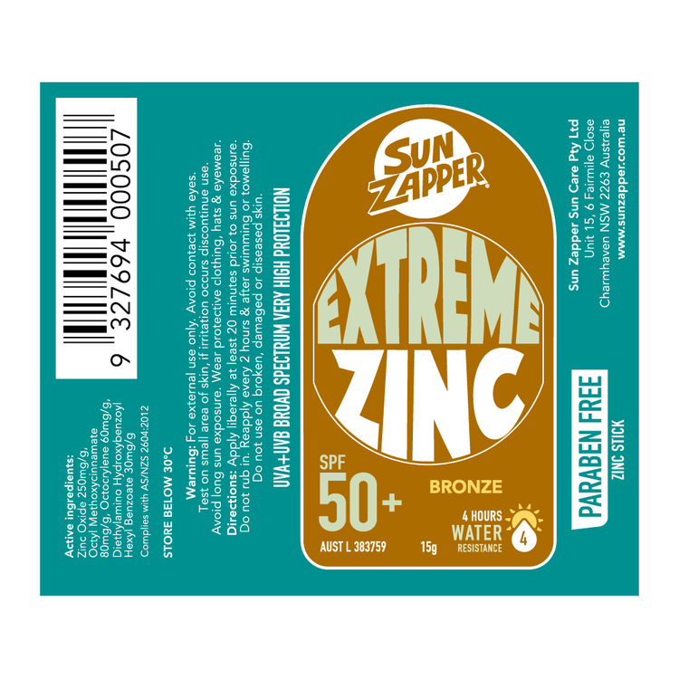 Extreme Zinc Stick Protector solar SPF 50+, minerales y zinc