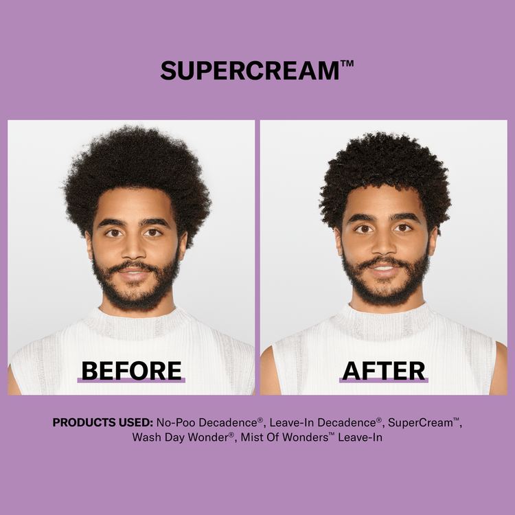 Supercream Rich Coconut-Infused Definer Crema capilar hidrata y define el cabello