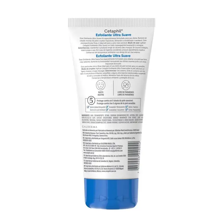 Exfoliante ultra suave suaviza la piel y mejora la textura