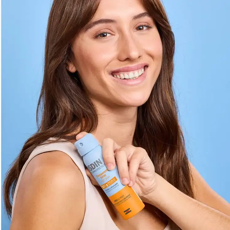 Fotoprotector transparente - Protector solar corporal, SPF 50+