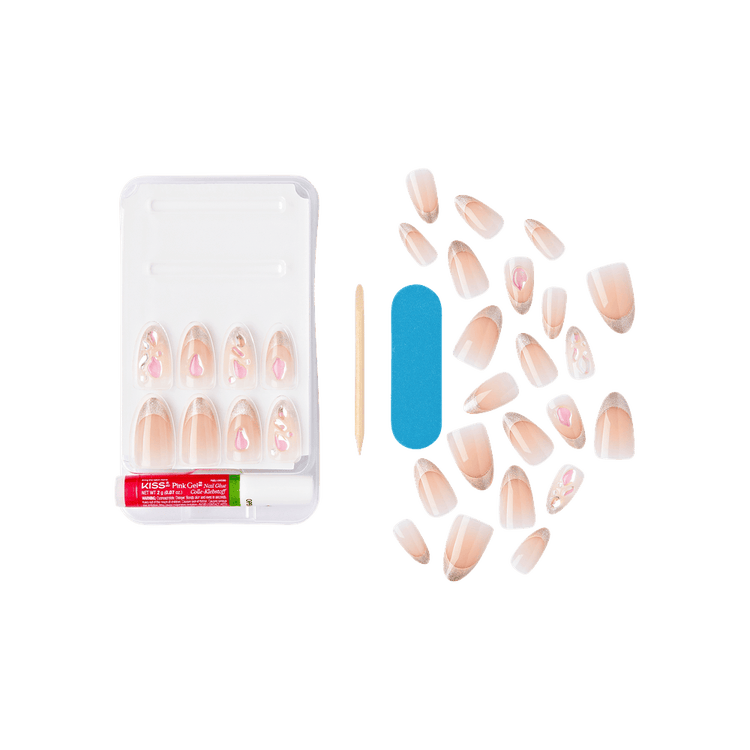 Nail Drip Pestañas de tira hasta 7 días de duración