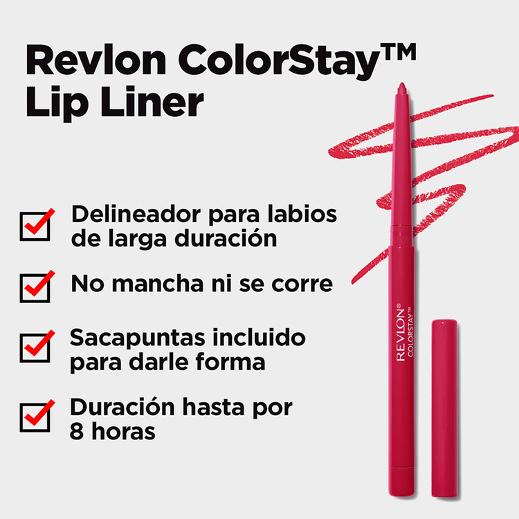 ColorStay Lipliner - Delineador para labios, con tecnología softflex