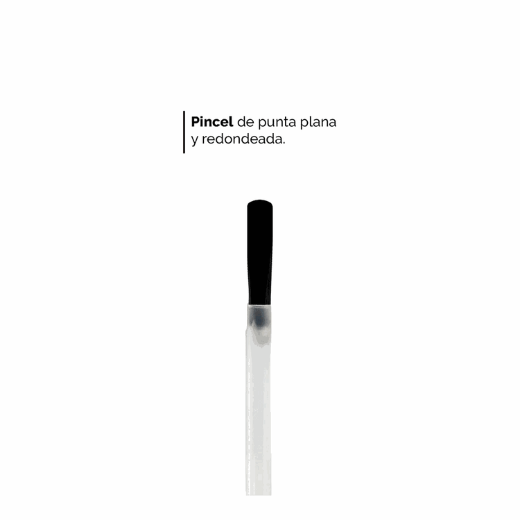 Esmalte Renova Mini - para uñas, con pincel de punta plana y redondeada