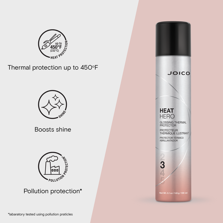 Heat Hero Glossing Protector de calor para el cabello protege el cabello