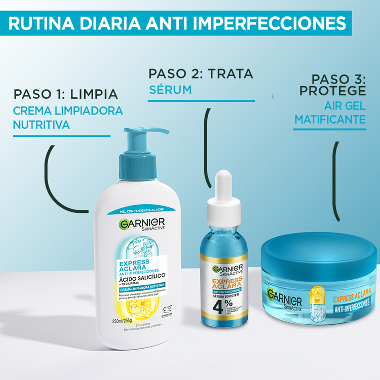 Garnier Skin Gel limpiador limpia, matifica y protege