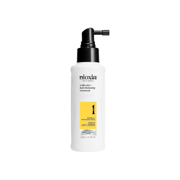 Sistema 1 - Tratamiento capilar, para cabello natural con adelgazamiento capilar