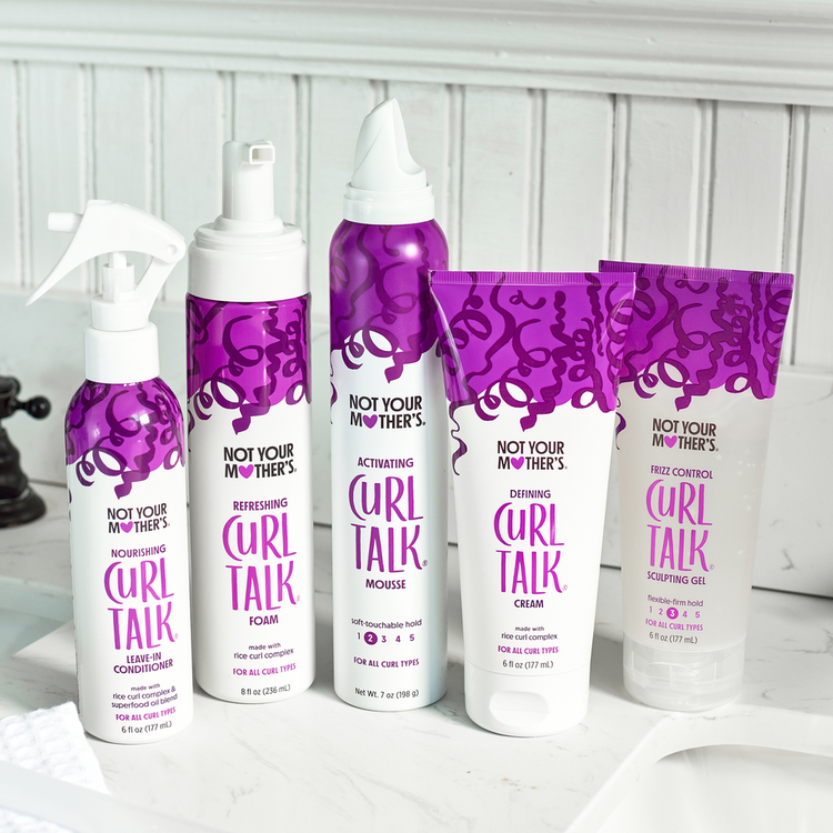 Curl Talk - Acondicionador sin enjuague, facilita el peinado en cabello rizado